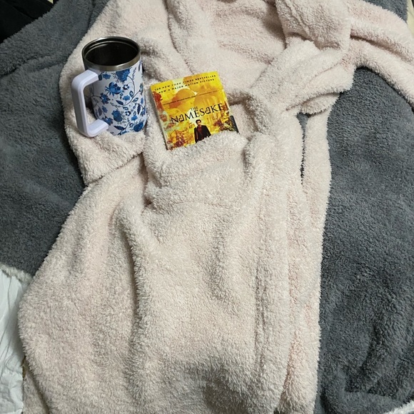 Cozy Pink Fleece Robe - Picture 2 of 3